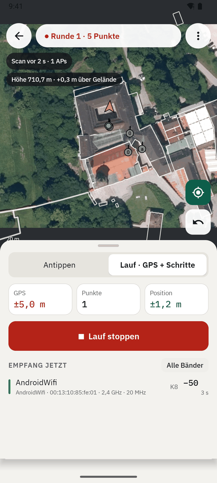 Während des Laufs