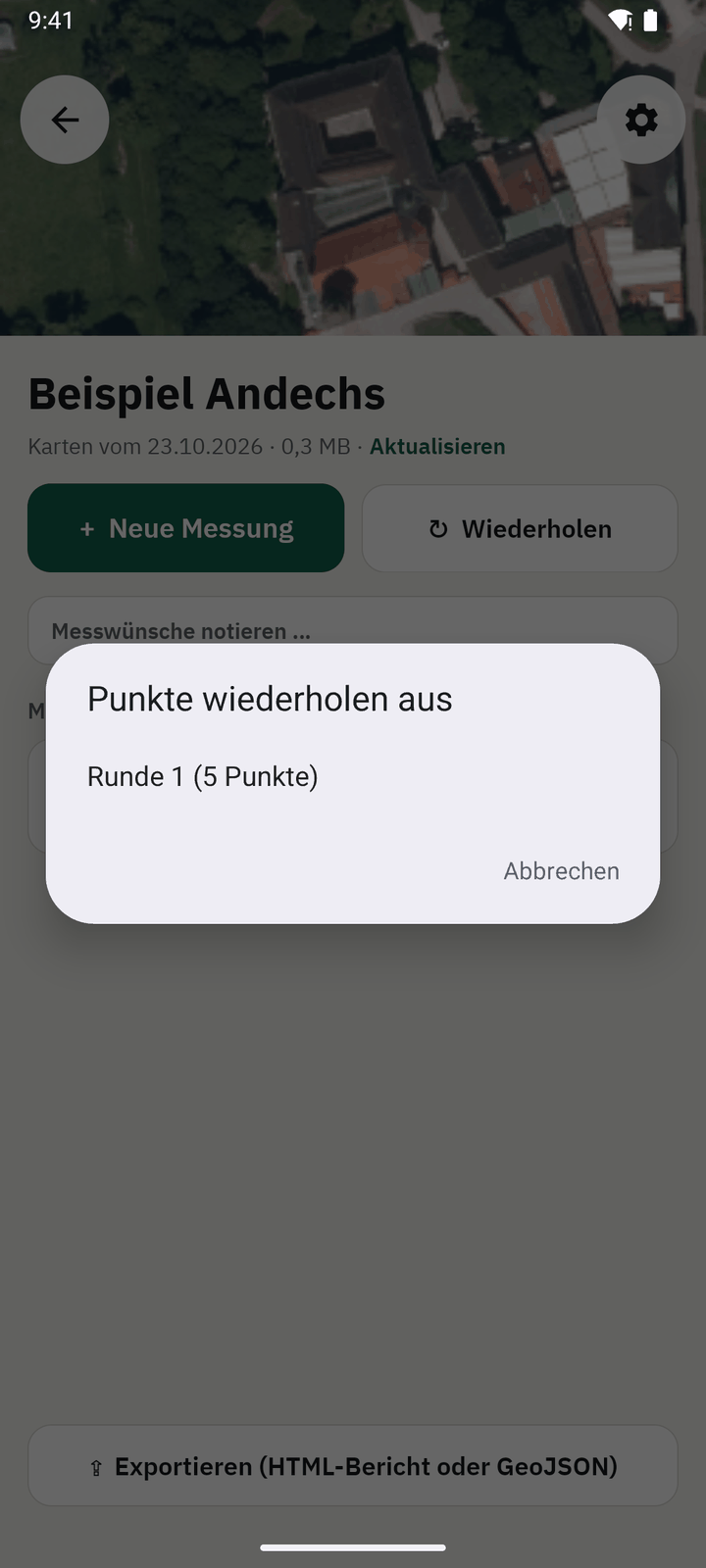Vorlage auswählen